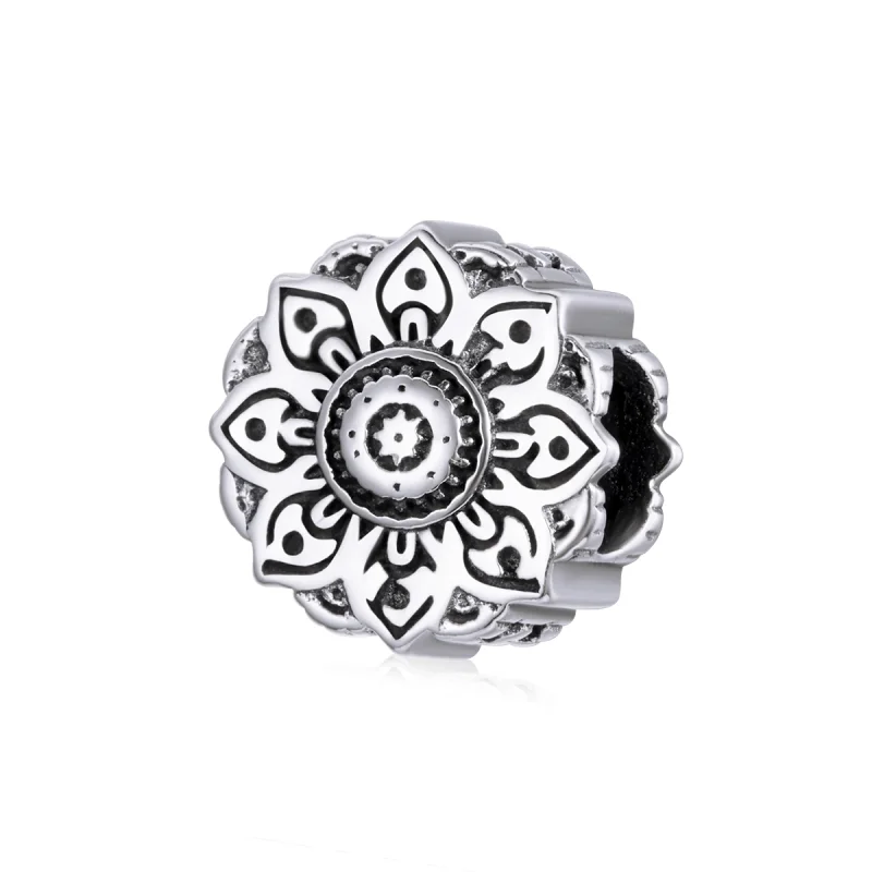 (image for) Pandora Style Silver Vintage Lotus Charm - SCC1823 - Product Image