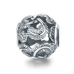 (image for) Pandora Style Silver Vintage Wings Charm - SCC810