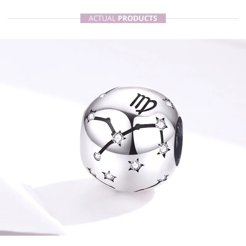 (image for) Pandora Style Silver Virgo Charm - SCC1218-6 - View 2