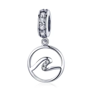 (image for) Pandora Style Silver Waves Dangle - SCC1031