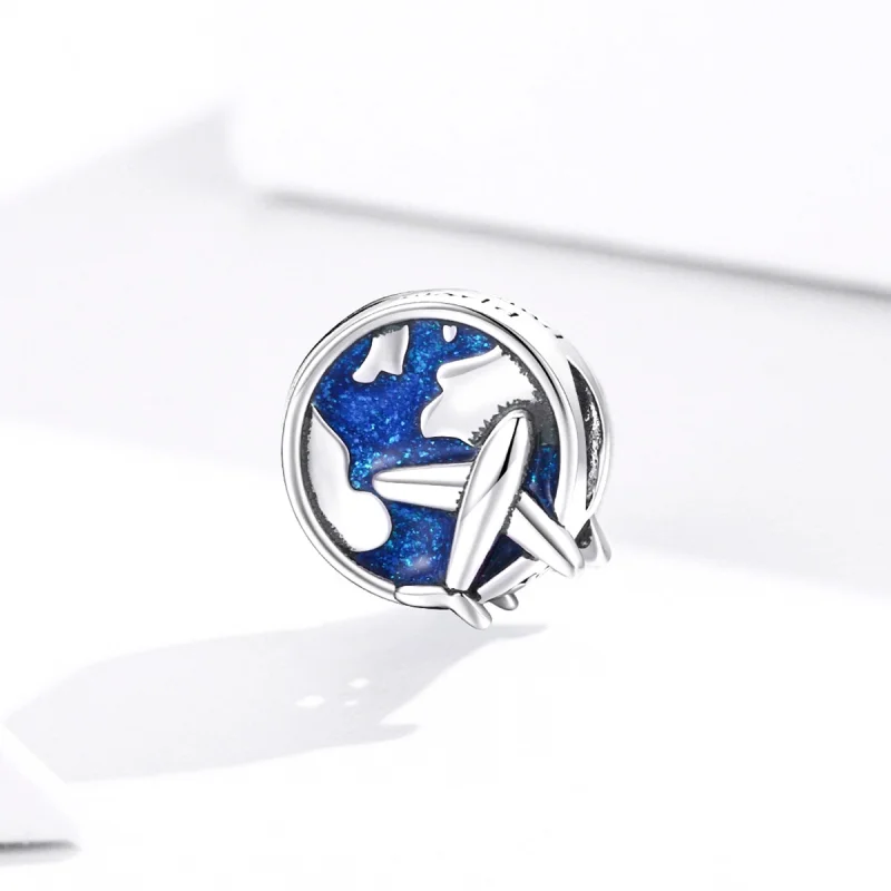 (image for) Pandora Style Silver World Voyage Charm - SCC1568 - View 2