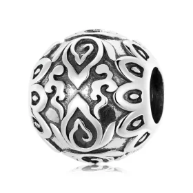 Pandora Style Sitting Buddha and Lotus Charm - SCC2168