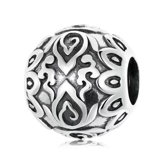 Pandora Style Sitting Buddha and Lotus Charm - SCC2168