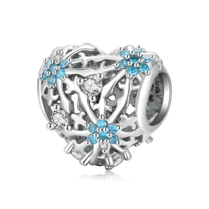 (image for) Pandora Style Snowflake Heart Charm - BSC530