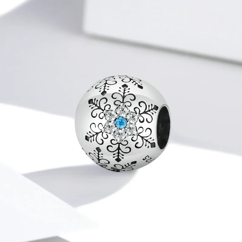 (image for) Pandora Style Snowflakes Charm - BSC513 - View 2