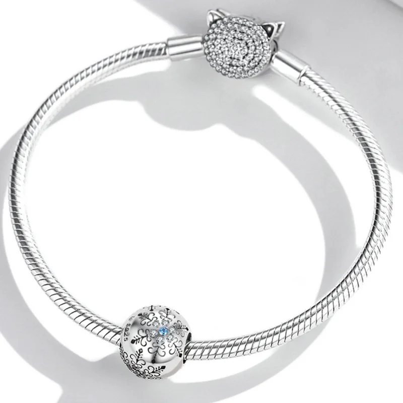 (image for) Pandora Style Snowflakes Charm - BSC513 - View 3