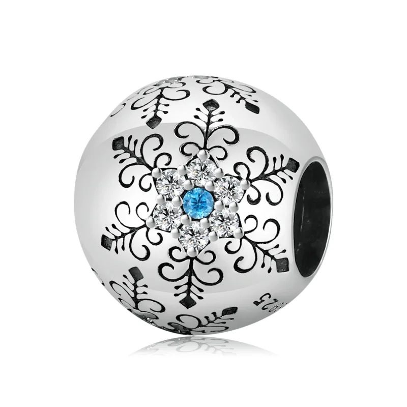 (image for) Pandora Style Snowflakes Charm - BSC513 - Product Image
