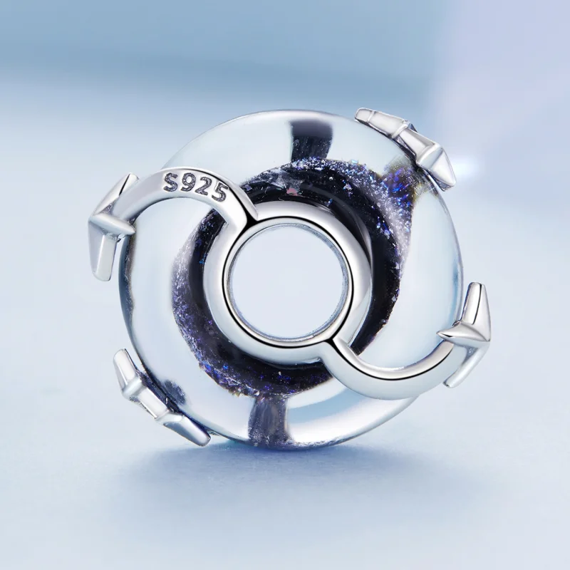 (image for) Pandora Style Starry Sky Glass Charm - BSC682 - View 3