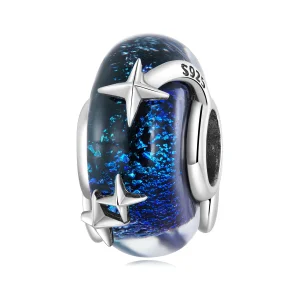 (image for) Pandora Style Starry Sky Glass Charm - BSC682
