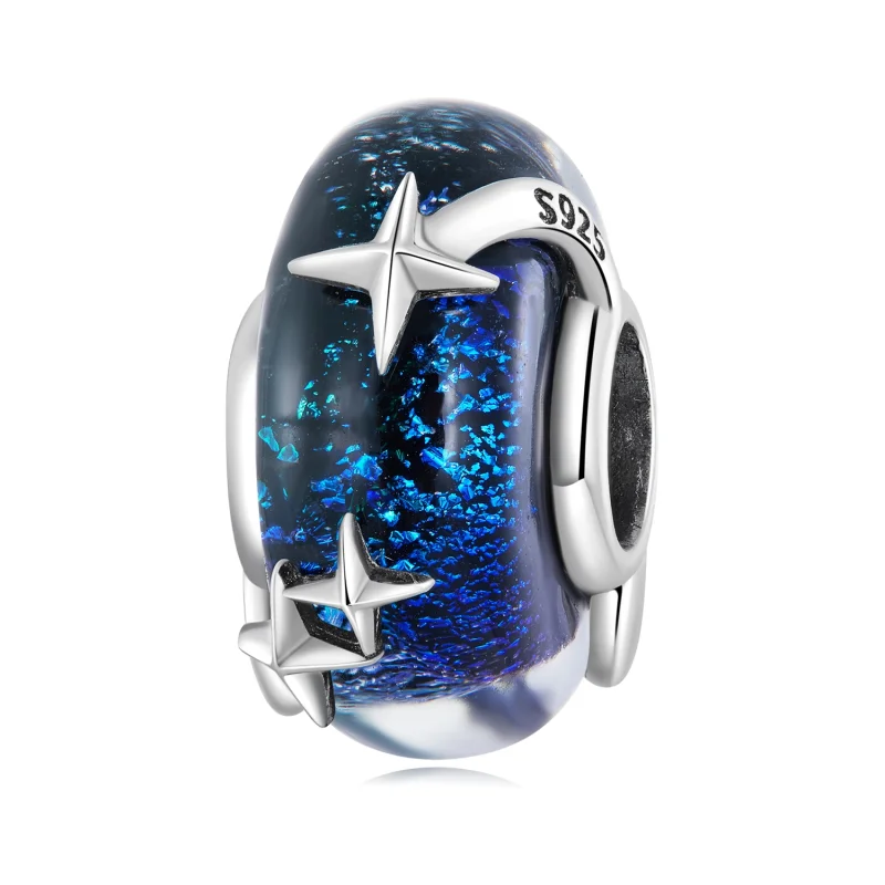(image for) Pandora Style Starry Sky Glass Charm - BSC682 - Product Image