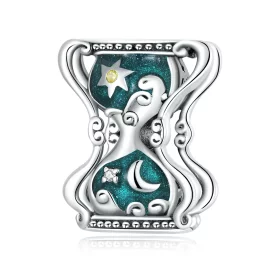 Pandora Style Sun and Moon Hourglass Charm - SCC2265 Pandora Style Sun and Moon Hourglass Charm - SCC2265