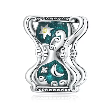 Pandora Style Sun and Moon Hourglass Charm - SCC2265