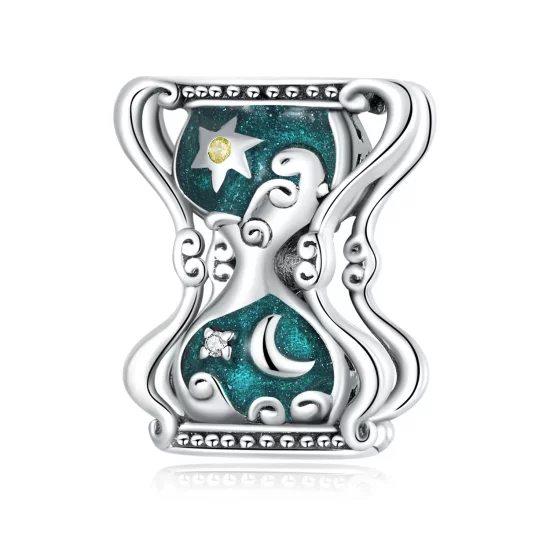 Pandora Style Sun and Moon Hourglass Charm - SCC2265