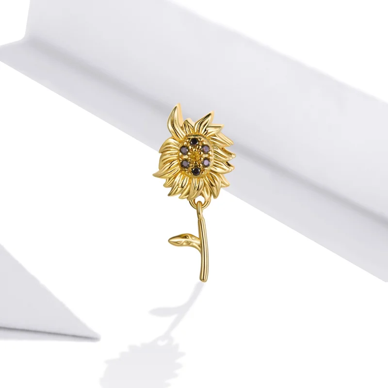 (image for) Pandora Style Sun Flower Charm - BSC425 - View 2