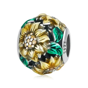 (image for) Pandora Style Sunflower Charm - SCC2209