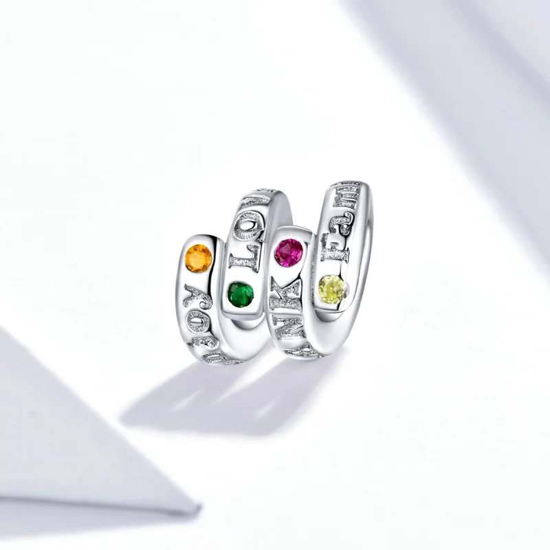 (image for) Pandora Style Thanksgiving Keywords Charm - BSC341 - View 2