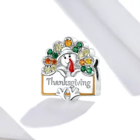 Pandora Style Thanksgiving Turkey Charm - BSC339 Pandora Style Thanksgiving Turkey Charm - BSC339