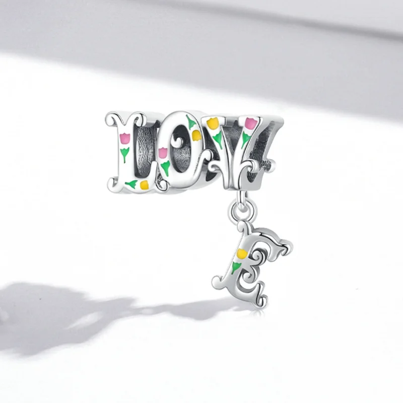 (image for) Pandora Style Three-Dimensional Letters Charm - BSC518 - View 2