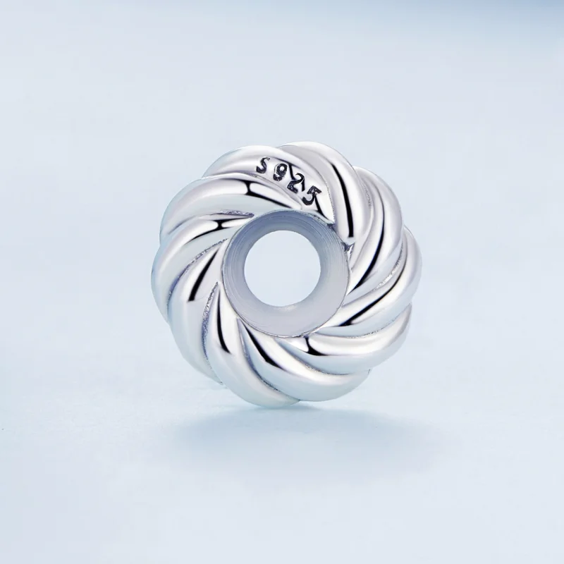 (image for) Pandora Style Twist Spacer Charm - BSC698 - View 3
