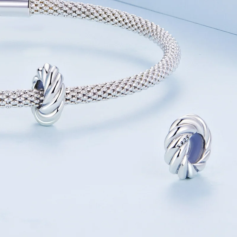 (image for) Pandora Style Twist Spacer Charm - BSC698 - View 4