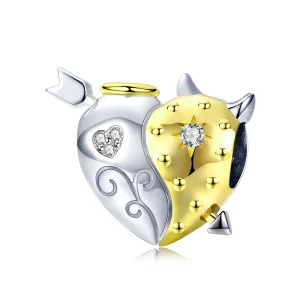 (image for) Pandora Style Two Tone Angel & Devil Charm - BSC107