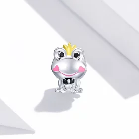 Pandora Style Two Tone Gentle Frog Charm - SCC1769 Pandora Style Two Tone Gentle Frog Charm - SCC1769