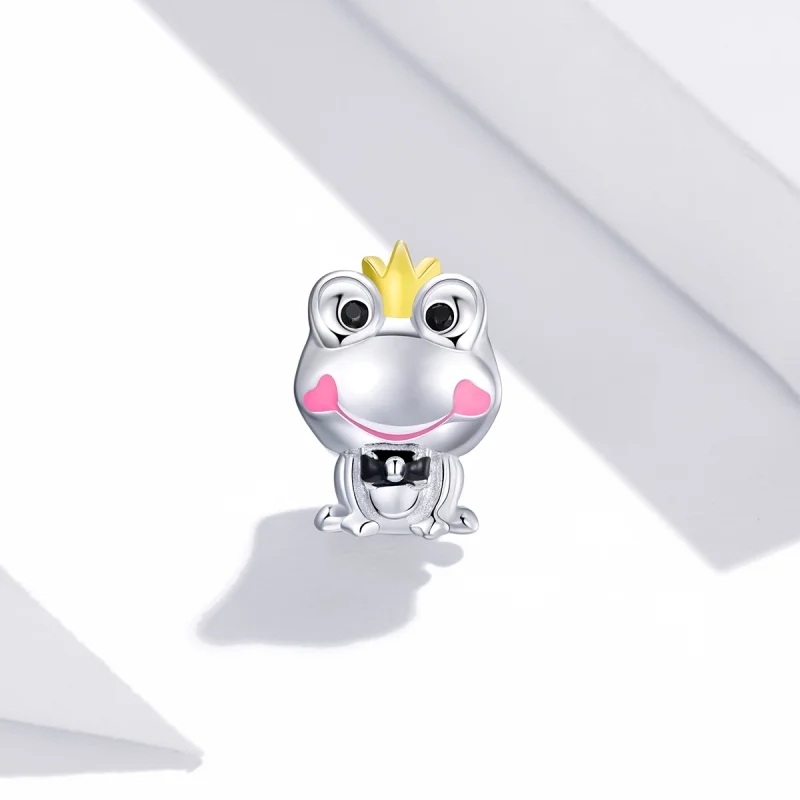(image for) Pandora Style Two Tone Gentle Frog Charm - SCC1769 - View 2