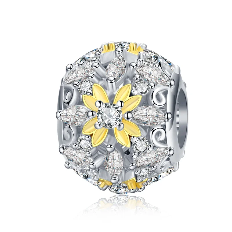(image for) Pandora Style Two Tone Shining Life Charm - SCC1333 - Product Image