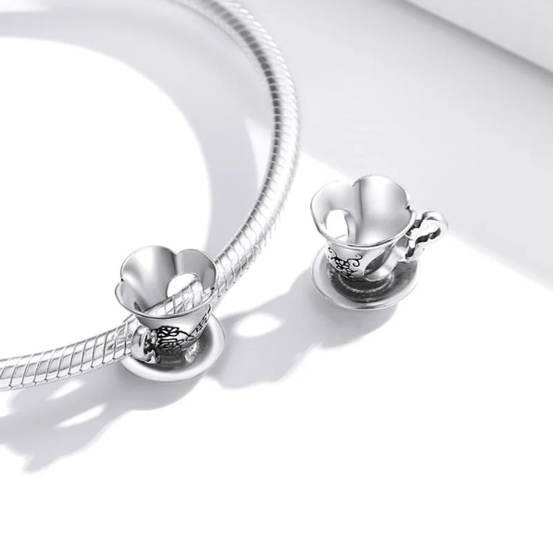 (image for) Pandora Style Vintage Teacup Charm - SCC1899 - View 4