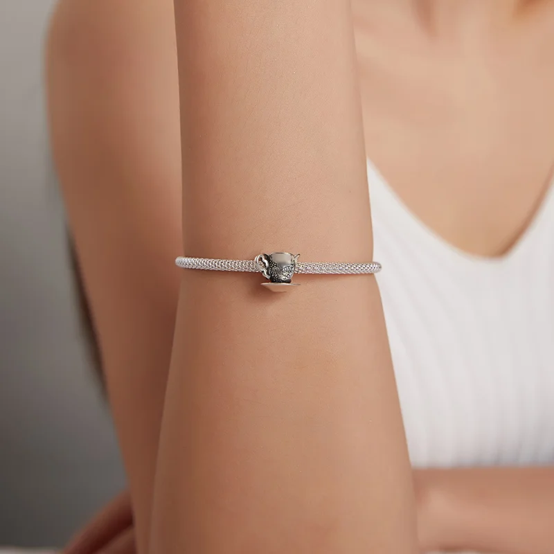 (image for) Pandora Style Vintage Teacup Charm - SCC1899 - View 5