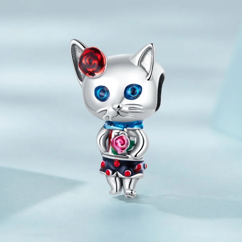 (image for) Pandora Style Weird Cat Charm - SCC2377 - View 2