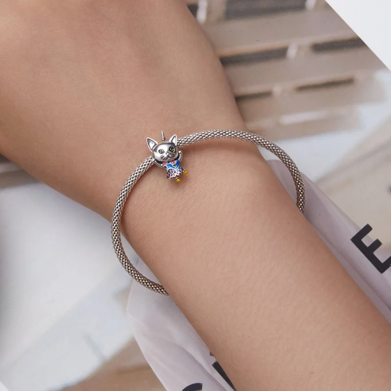 (image for) Pandora Style Weird Cat Charm - SCC2378 - View 5