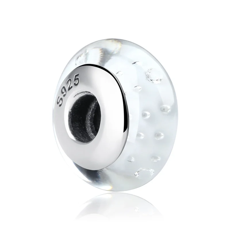 (image for) Pandora Style White Murano Glass Charm - SCZ002 - Product Image