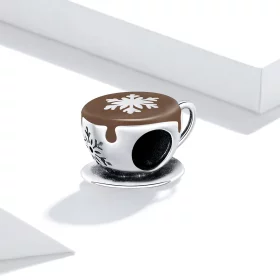 Pandora Style Winter Coffee Charm - BSC361 Pandora Style Winter Coffee Charm - BSC361