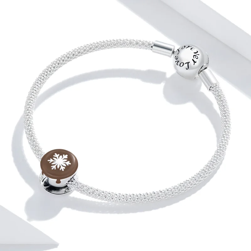(image for) Pandora Style Winter Coffee Charm - BSC361 - View 3