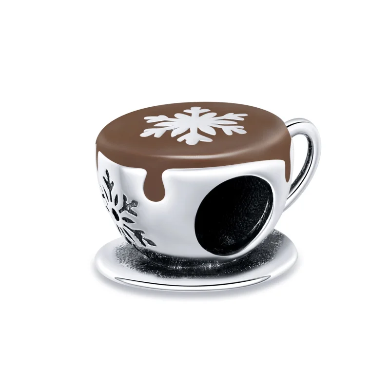 (image for) Pandora Style Winter Coffee Charm - BSC361 - Product Image