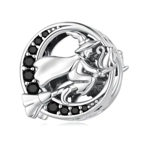 Pandora Style Witch Charm - SCC2405 (image for) Pandora Style Witch Charm - SCC2405