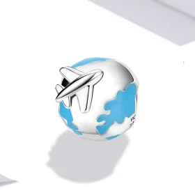 Pandora Style World Travel - Plane Set Sail Charm - SCC2026 Pandora Style World Travel - Plane Set Sail Charm - SCC2026