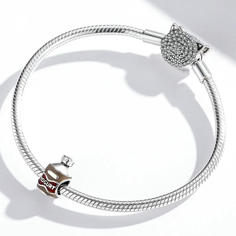 (image for) Pandora Style Yogurt Bottle Charm - SCC1967 - View 3