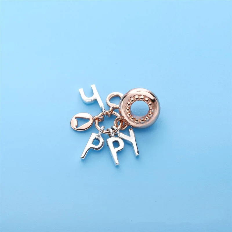 (image for) Be Happy Dangle Charm, PANDORA Rose - 787017NPO - View 4