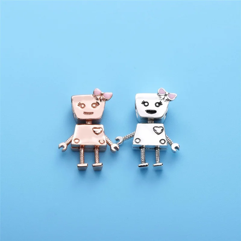 (image for) Bella Bot Charm, PANDORA Rose™ - 787141EN160 - View 3