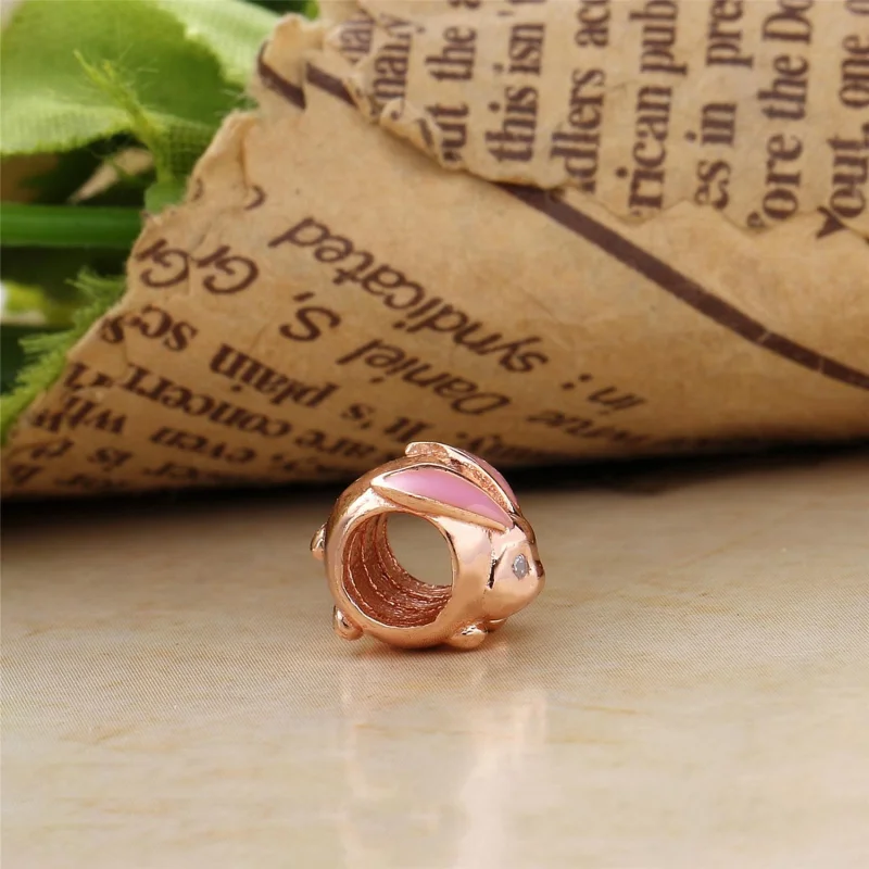 (image for) Cute Bunny Charm, PANDORA Rose™ - 787061EN160 - View 3