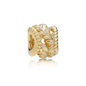 Dazzling Grain Swirls Charm, PANDORA Shine™ & Clear CZ - 767597CZ