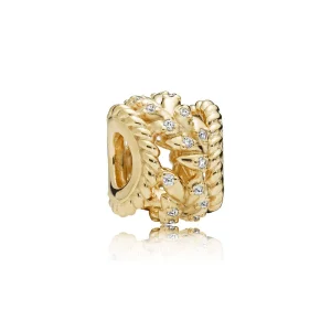 (image for) Dazzling Grain Swirls Charm, PANDORA Shine™ & Clear CZ - 767597CZ