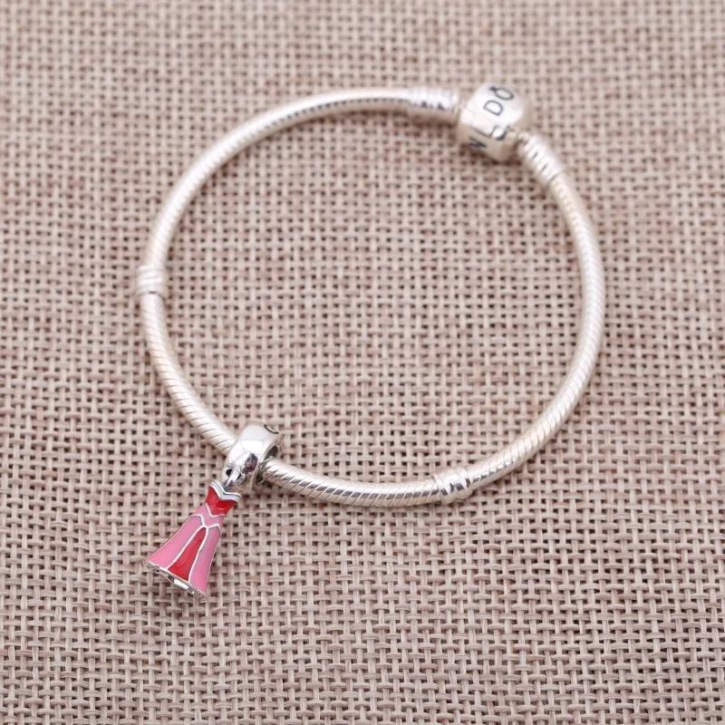 (image for) Disney, Aurora's Dress Dangle Charm - PANDORA - View 2