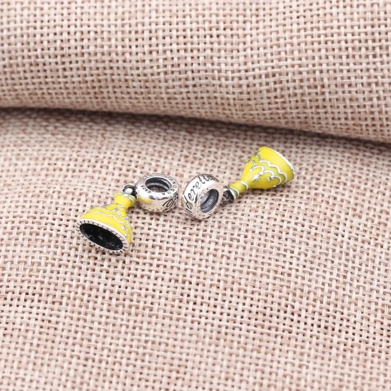 (image for) Disney, Belle's Dress Dangle Charm - PANDORA - View 3