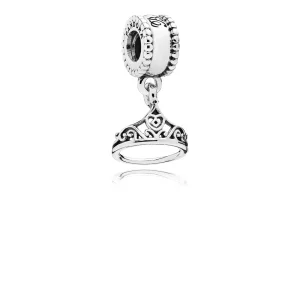 (image for) Disney Belle Tiara Silver Dangle - PANDORA