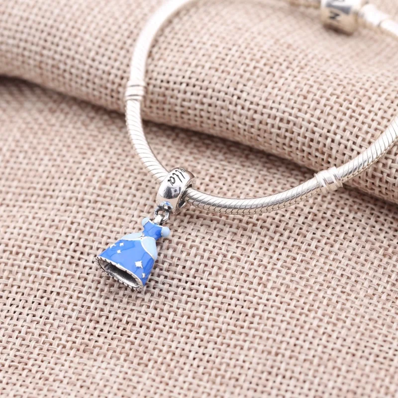 (image for) Disney, Cinderella's Dress Dangle Charm - PANDORA - View 2