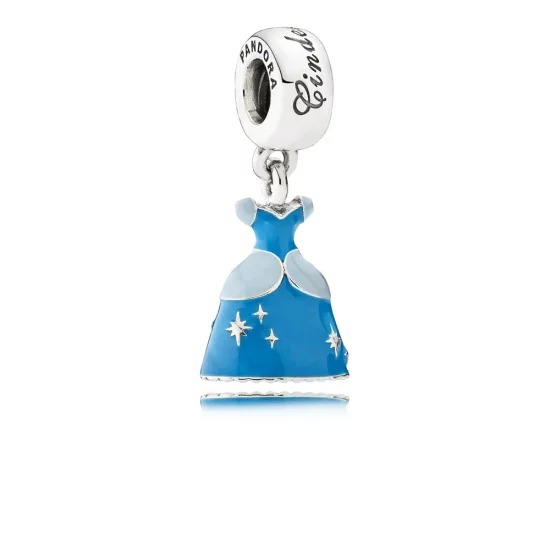 Disney, Cinderella\'s Dress Dangle Charm - PANDORA
