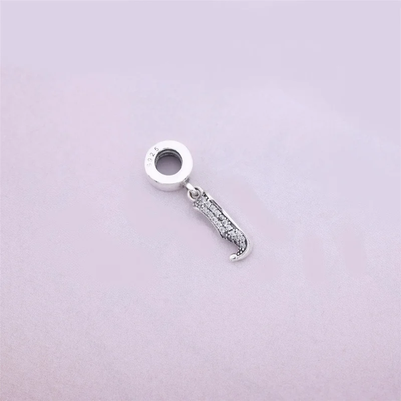 (image for) Disney, Jasmine's Sparkling Slipper Dangle Charm - PANDORA - View 2